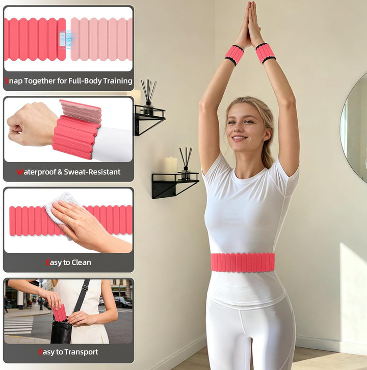 Abahub Magnetische Gewichte Hand Fuss Wrist Ankle Weights Handgelenk Gewichte für Beine und Arme Set