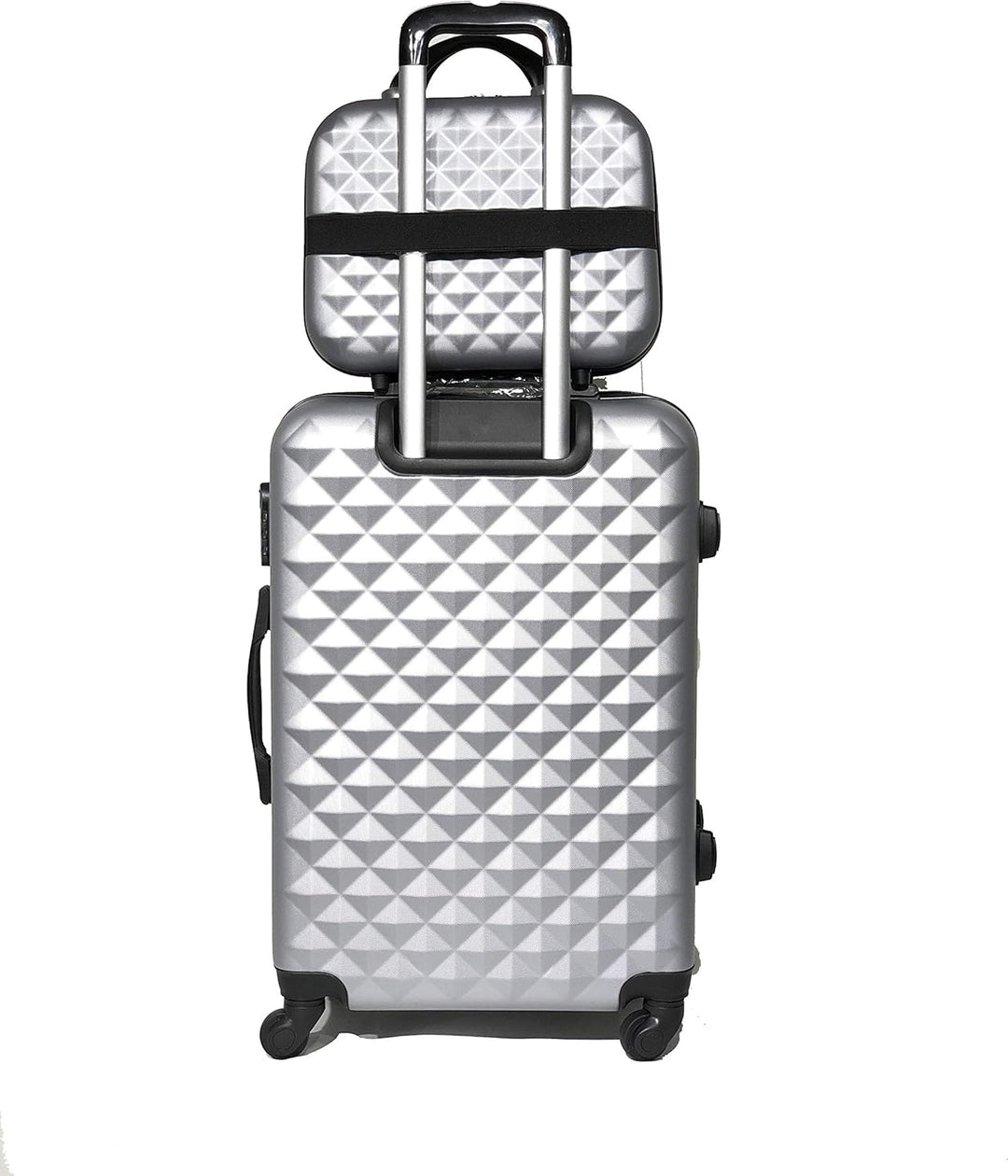 Kabinenkoffer, mittelgross, mit oder ohne Vanity, französische Marke, Silber (5802), Vanity 15 Pouce