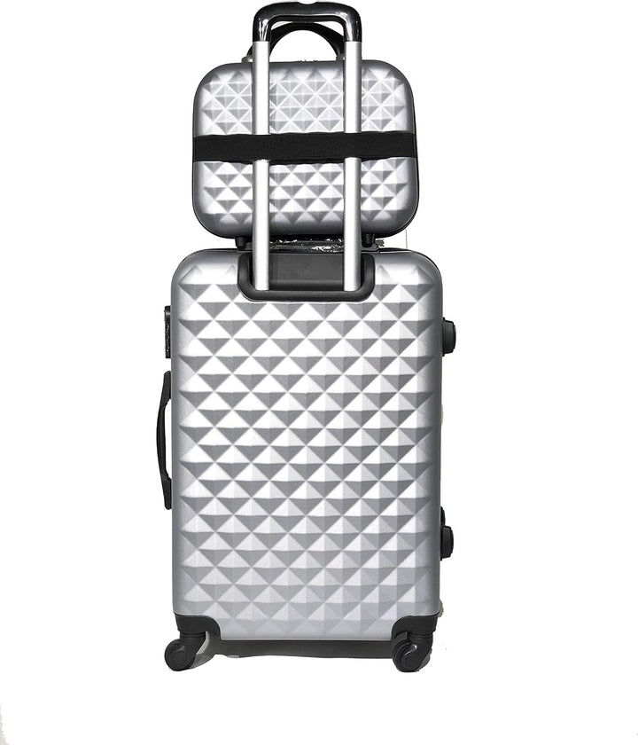 Kabinenkoffer, mittelgross, mit oder ohne Vanity, französische Marke, Silber (5802), Vanity 15 Pouce