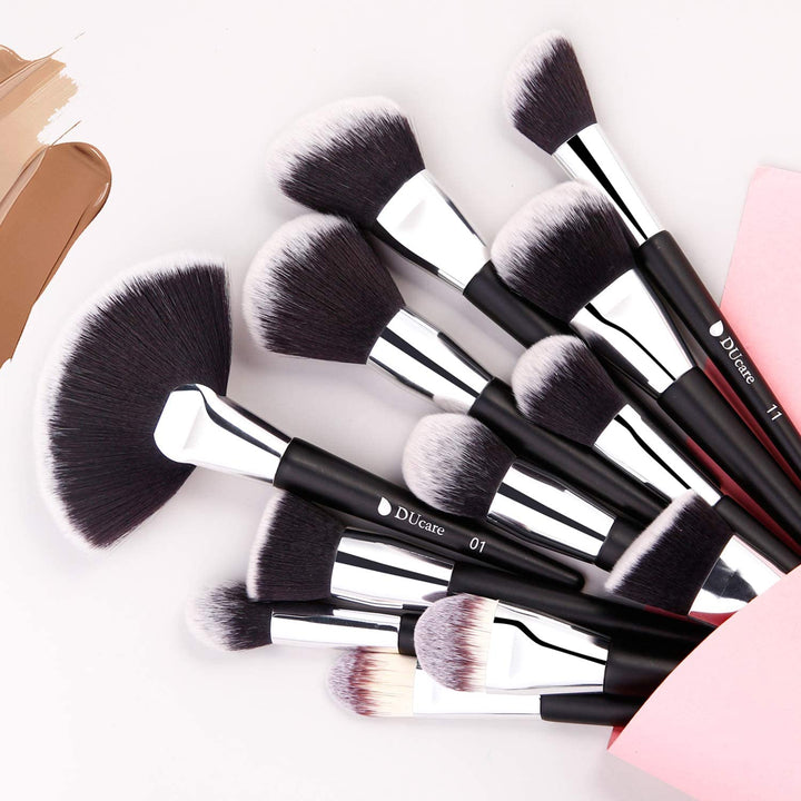 DUcare Professional Pinselset Makeup 32 Stücke Make up Pinsel Set Premium Synthetic Kabuki Foundatio