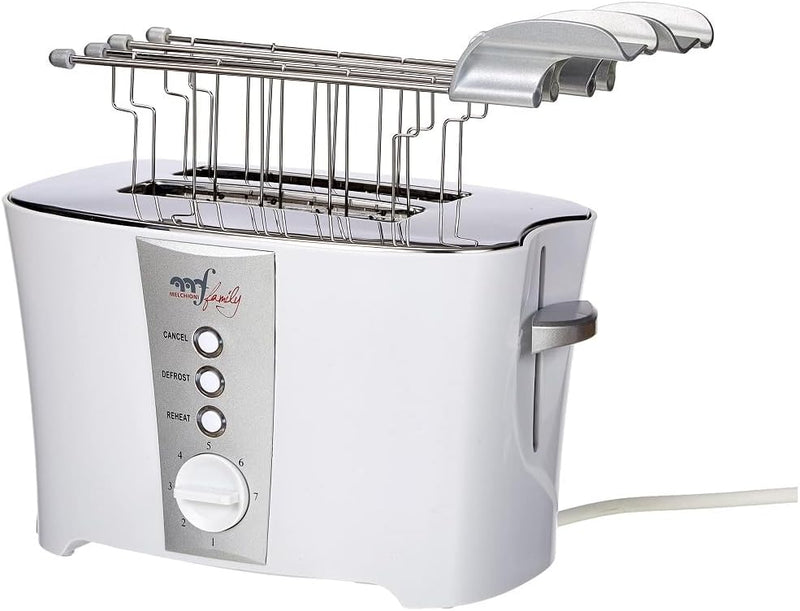 Melchioni 118310008 Toaster mit Toastzange TOSTO, elektrischer Sandwichtoaster, automatischer Auswur