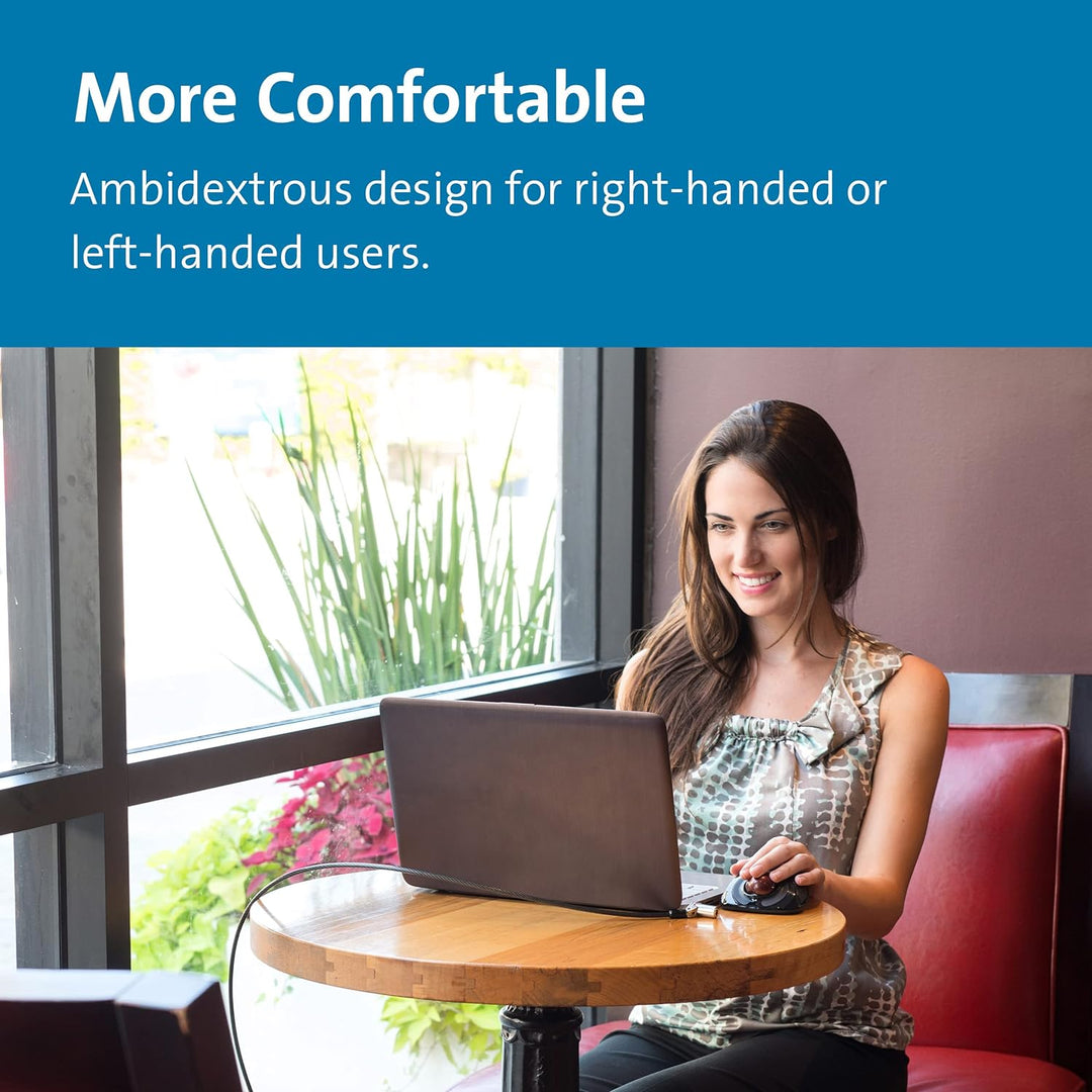 Kensington Orbit TrackBall, Kabellose ergonomische TrackBall-Maus, 32 mm Kugel, Kompatibel mit Windo