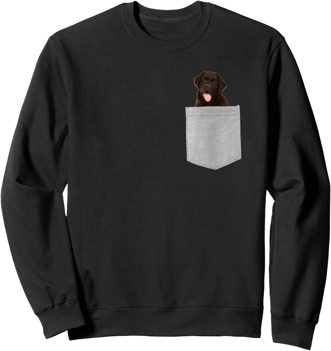 Newfoundland Dog In Your Pocket Sweatshirt