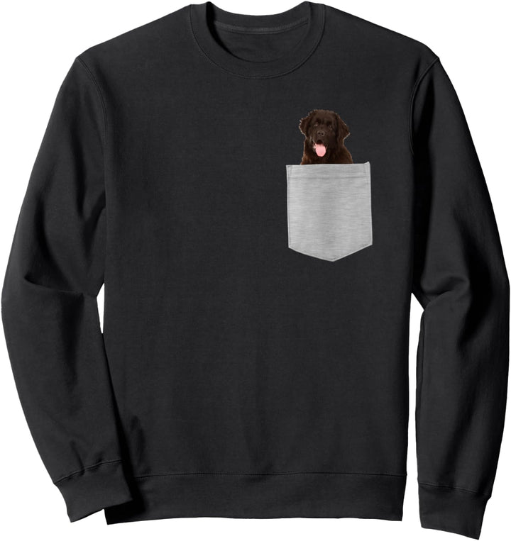 Newfoundland Dog In Your Pocket Sweatshirt