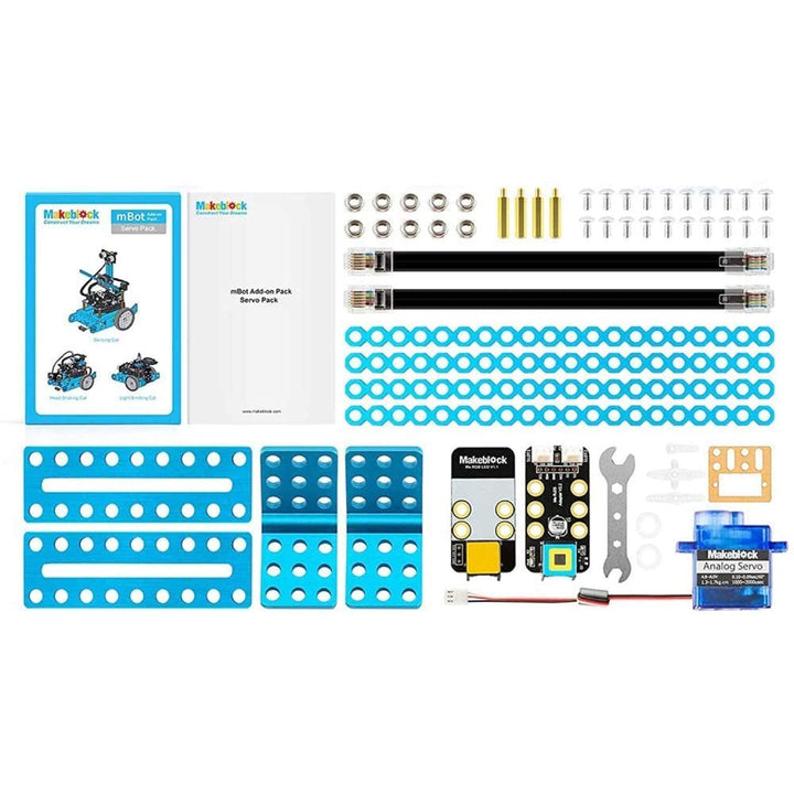 Makeblock mBot Zusatzpaket, Add-on Pack Servo Pack, Roboter 3-in-1 Erweiterungsset, 3 Katzen 3 Forme