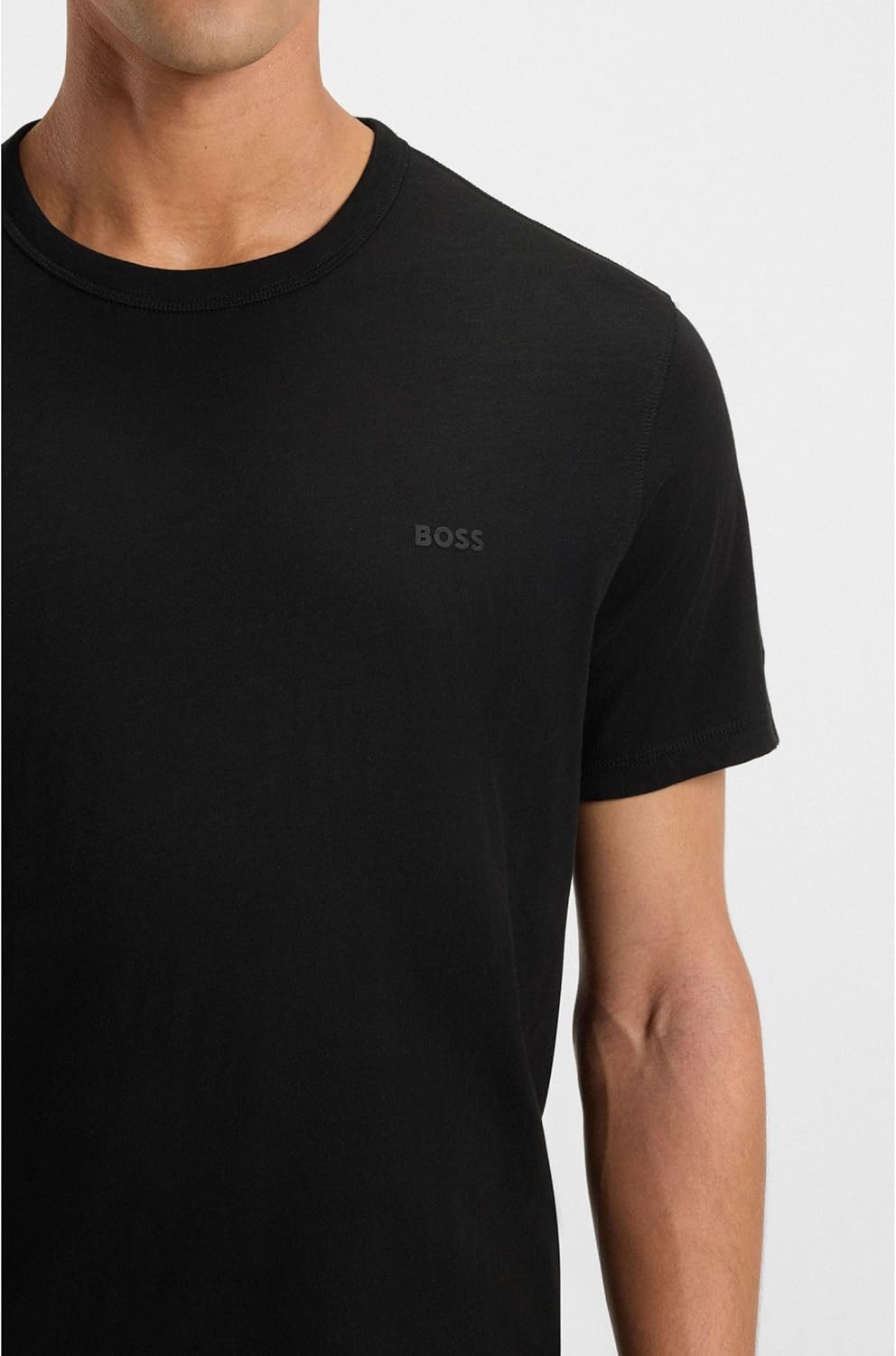 BOSS Hugo Herren Mix &amp; Match T-Shirt Loungewear C-Neck Shirt M Black 001, M Black 001