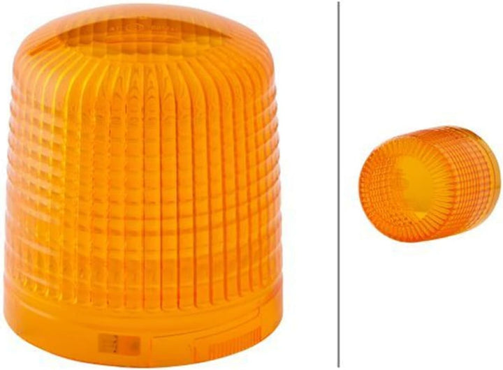 HELLA - Halogen-Rundumkennleuchte - KL 7000 - 24V - gelb - Rohrstutzen - Menge: 1 - 2RL 008 060-111