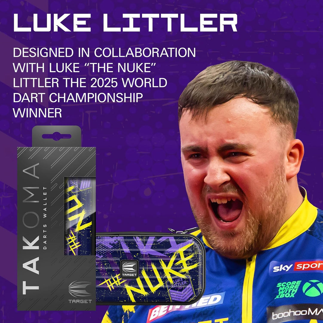 Target Darts Luke Littler XL Takoma Wallet – Luke Littler Darts Case, Darts Holder, XL Dart Wallet,