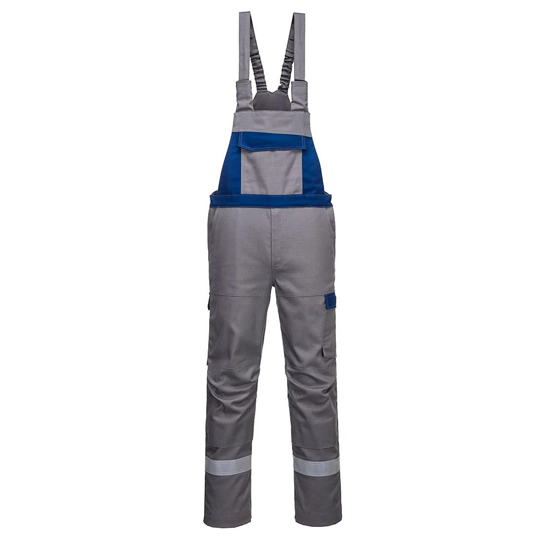 Portwest - Cotte à Bretelles anti feu bicolore BIZFLAME ULTRA 3XL Gris