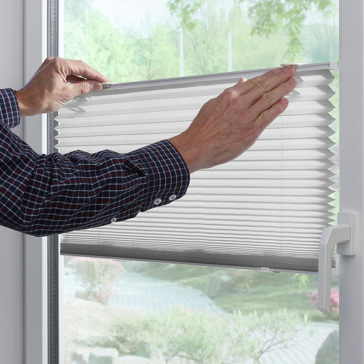 GARDINIA Solo Plissee ohne Bohren, Mit Saugnäpfen, Blickdichtes Falt-Rollo, Inkl. aller Montage-Teil
