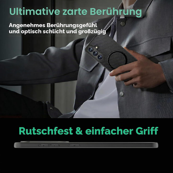 ONES Magnetisch für Samsung Galaxy S25 Ultradünne Hülle, Kompatibel mit MagSafe, Fallschutz in Milit