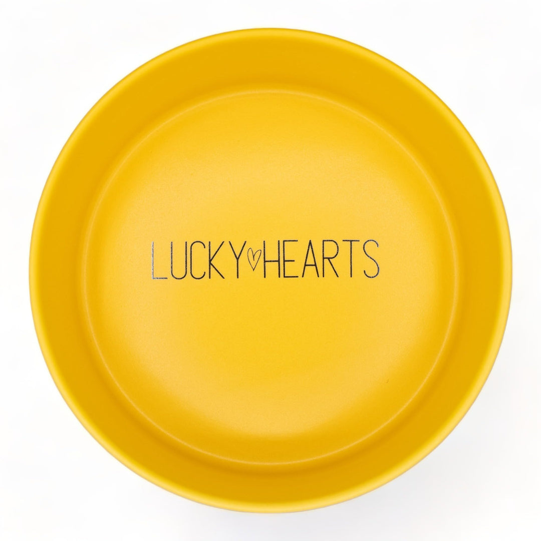 Lucky Hearts Keramiknapf John (S (400 ml), senfgelb) S ( 400 ml ) senfgelb, S ( 400 ml ) senfgelb