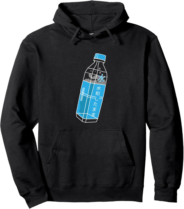Ästhetische Harajuku Wasserflasche trinke genug Pullover Hoodie
