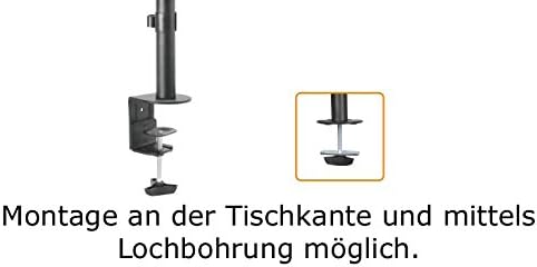 HALTERUNGSPROFI DUAL Tischständer Monitorständer für 2 LED LCD 32 Zoll Monitore VESA 75 100 Office-0