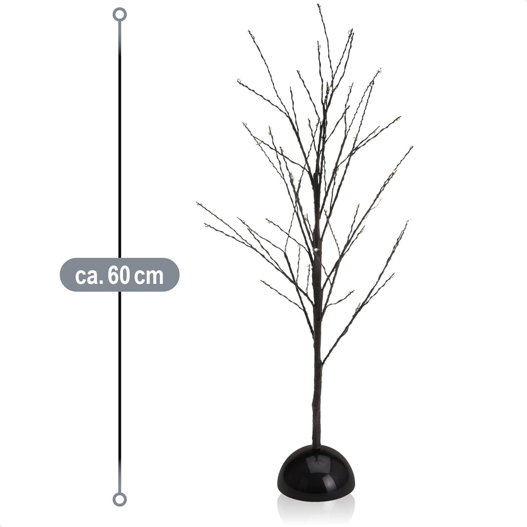 COM-FOUR® LED Baum als dekorative Beleuchtung - Lichterbaum mit 48 LEDs als Deko zu Weihnachten - Le