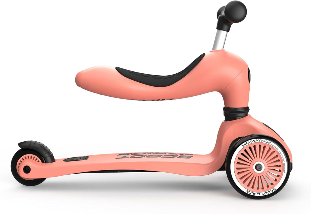 Scoot & Ride Unisex – Babys Highwaykick 1 Kickboard mit Sitz