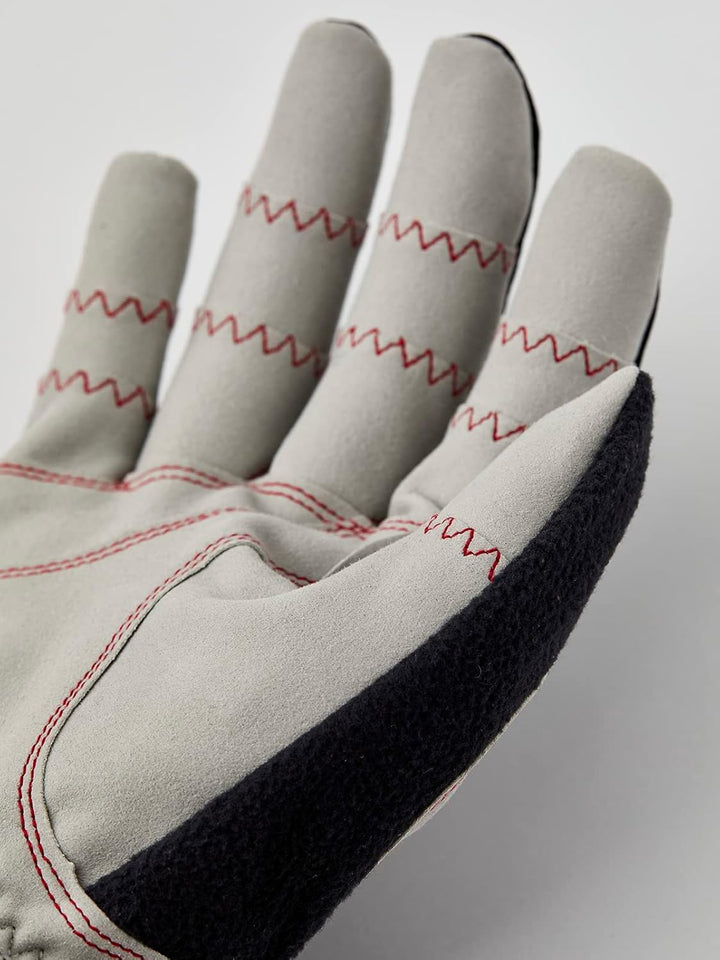 HESTRA Ergo Grip Windstopper Race Colorblock-Schwarz, Gore-Tex Fingerhandschuh, Grösse 7 - Farbe Bla