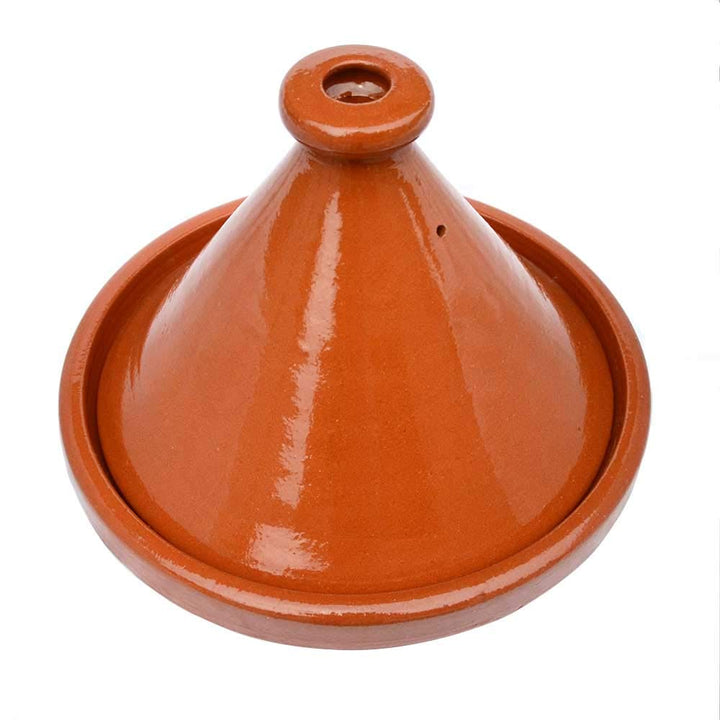 Marokkanische Tajine, Tagine, glasiert, Verziert, Kegelförmig, Ø 30 cm, zum kochen für 4-5 Personen,