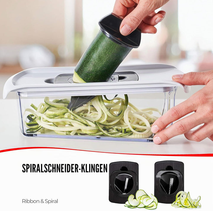Mandoline Gemüsehobel Gemüsereibe - Gurkenhobel Dünne Scheiben - Reibe für Gemüse - Hobel Gemüse - K