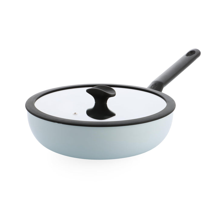 BK Enjoy Keramik-Wokpfanne mit Deckel Ø 28 cm/4,2 l, PFAS-frei, Induktionsgeeignet, Ofenfest bis 160