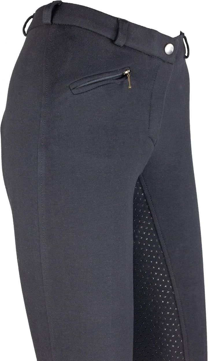 RL24 - Reithose für Damen Flex Basicline | Reiterhose mit Tasche & Silikon-Vollbesatz | elastische &