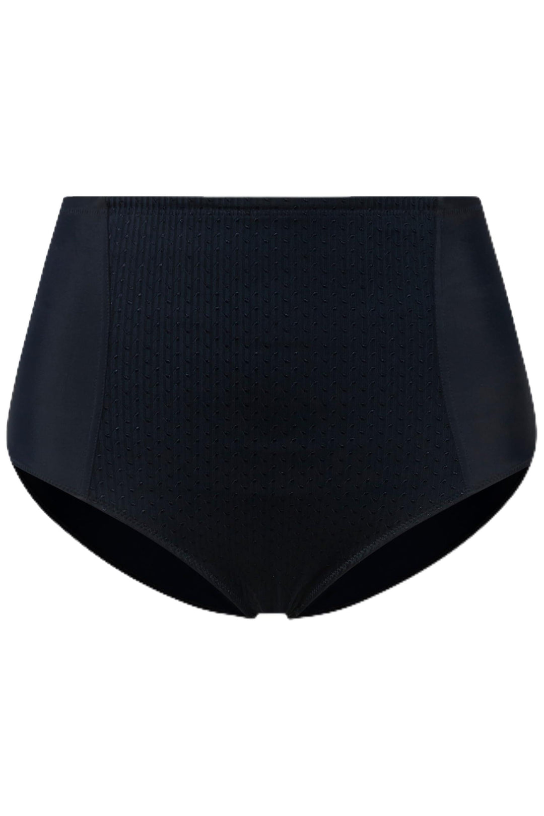 Ulla Popken Damen Miederhose, High Waist, Jacquard-Einsatz Slip 42-44 Nachtblau, 42-44 Nachtblau