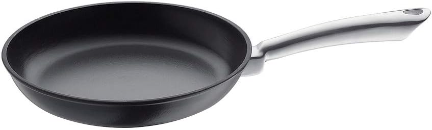 Küchenprofi 0403001024 Bratpfanne mit Edelstahlgriff Provence, Edelstahl, schwarz, 5,4 x 25,8 x 43,8
