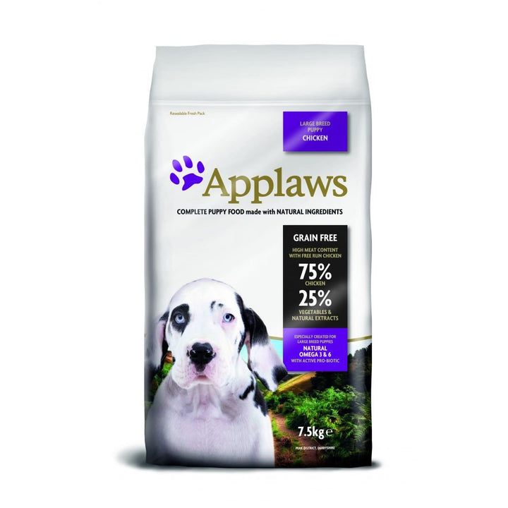 Applaws Natural, Complete Dry Dog Food 7.5kg Large Breed Puppy Chicken Grosser Welpe - Huhn 7.5 kg (