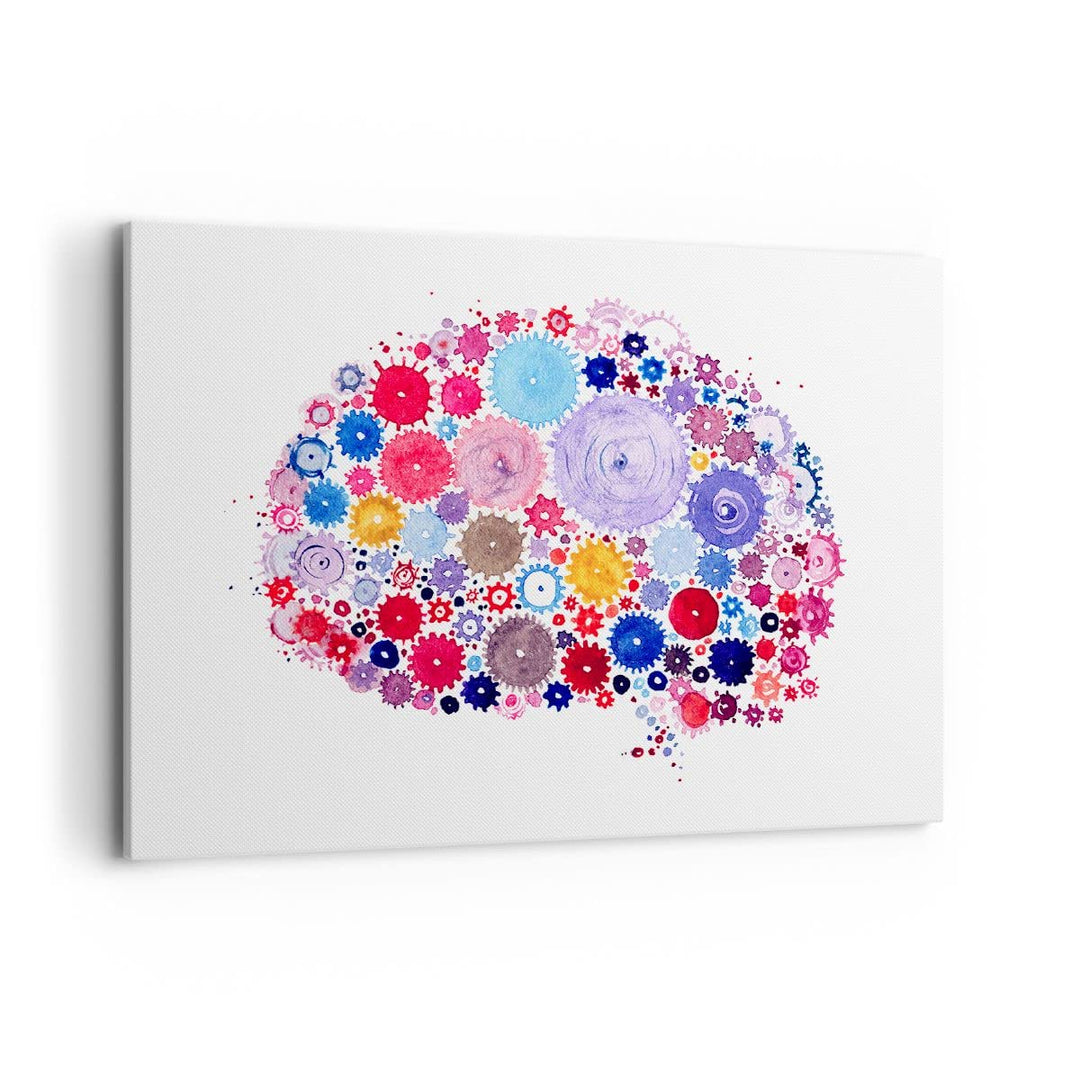 Bilder auf Leinwand 100x70cm Leinwandbild Gehirn Innovation Inspiration Gross Wanddeko Bild Schlafzi