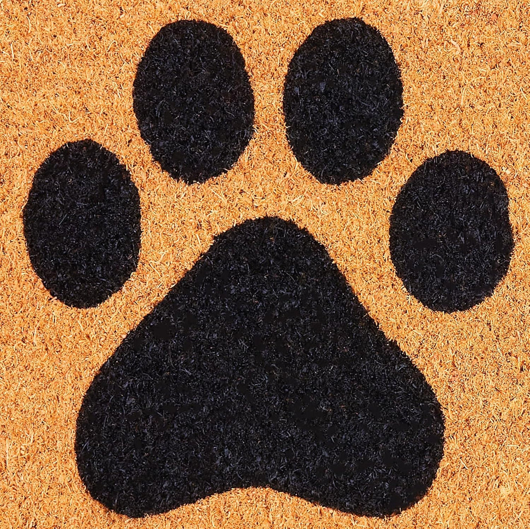BRUBAKER Fussmatte für Aussen und Innen - Pfoten - 45 x 75 cm Hunde und Katzen Schmutzfangmatte aus