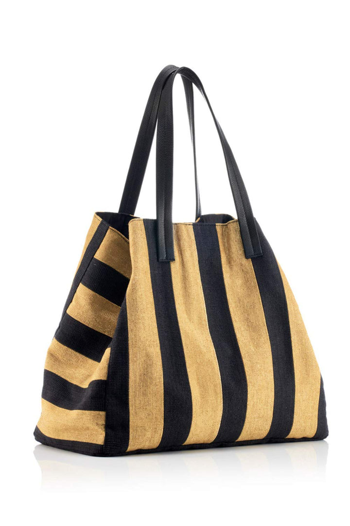 The Handbag Edit Large Tote Schultertasche Mehrfarbig (Striped), Mehrfarbig (Striped)