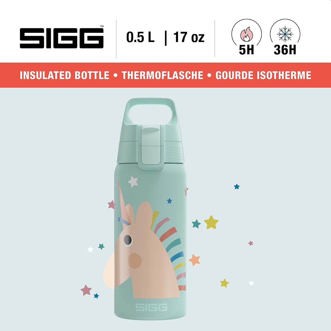 SIGG - Isolierte Trinkflasche Kinder - Shield Therm ONE - Für Kohlensäurehaltige Getränke Geeignet -