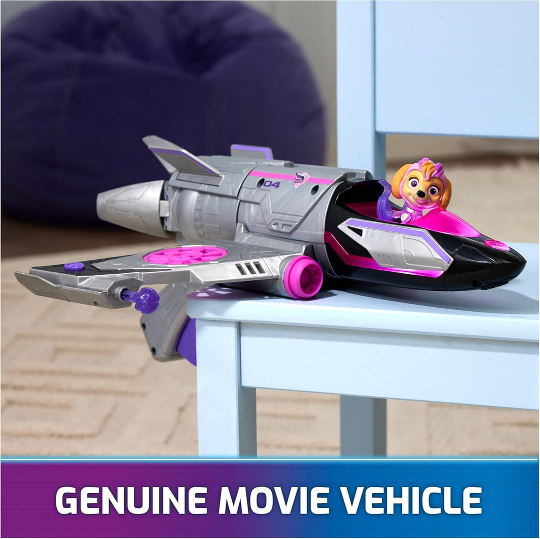 PAW Patrol: Der Mighty Kinofilm, Skyes Deluxe Superhelden-Jet inkl. Skye Figur, Licht und Geräuschen