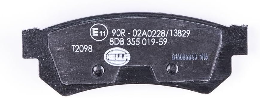 HELLA PAGID 8DB 355 019-591 Bremsbelagsatz - T2098 - Dicke/Stärke: 14.4mm - Bremssystem: Sumitomo -