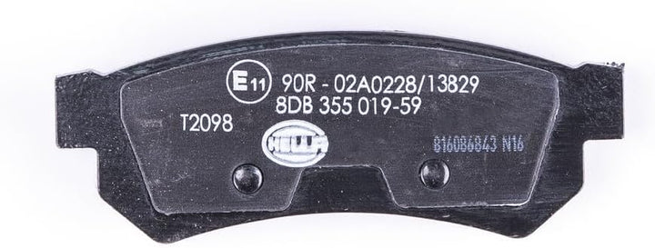 HELLA PAGID 8DB 355 019-591 Bremsbelagsatz - T2098 - Dicke/Stärke: 14.4mm - Bremssystem: Sumitomo -