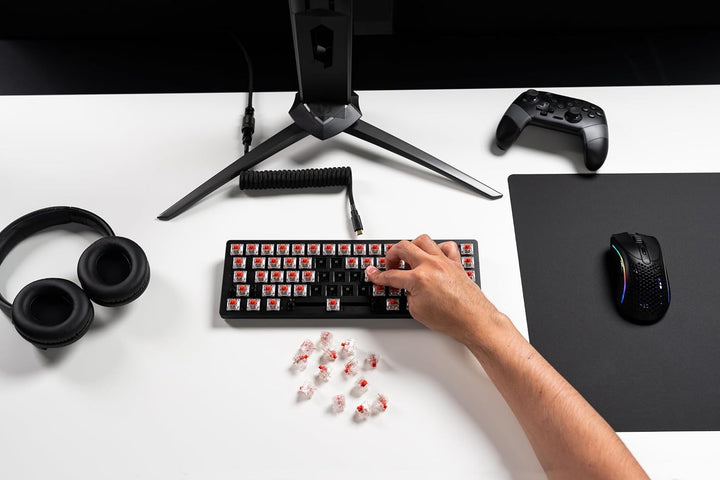 GLORIOUS Fox Lineare Schalter (110x) 3-Pin für Tastatur, Vorgeschmiert Geschmiert Taktil (Fox), Gesc
