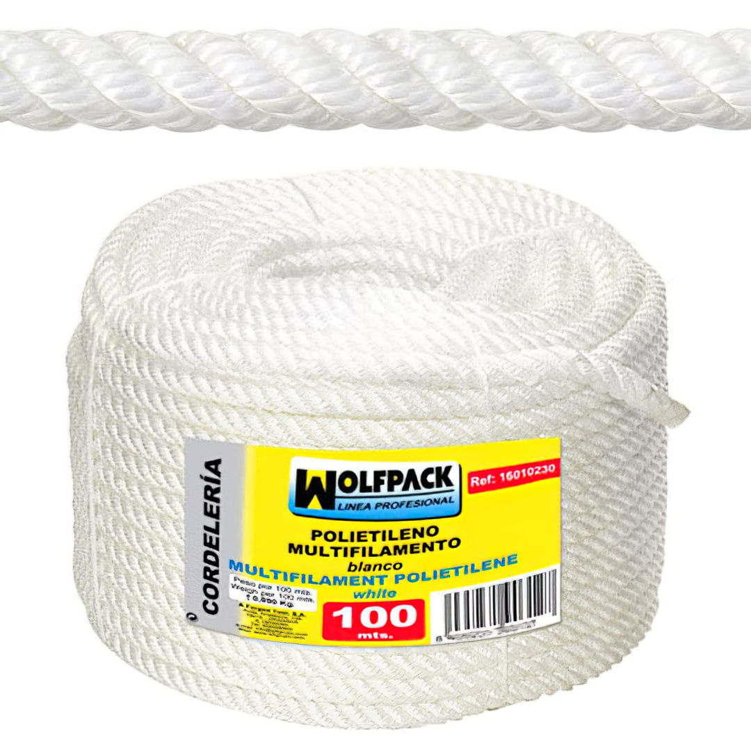 Wolfpack 16010205 - Rolle aus mehrfädrigem Seil, aus Polypropylen, 100 m x 6 mm