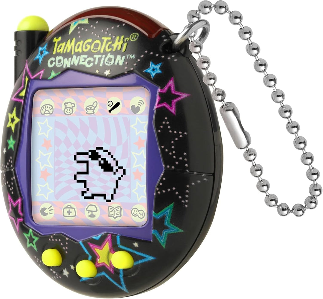 TAMAGOTCHI Bandai Connection Digital Pet Neon Stars Shell, Neon Stars