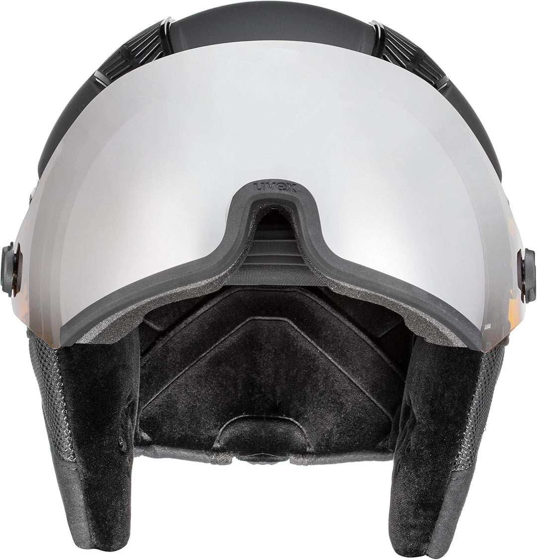 uvex Unisex – Erwachsene hlmt 600 Visor Skihelm black mat 53-55 cm, black mat 53-55 cm