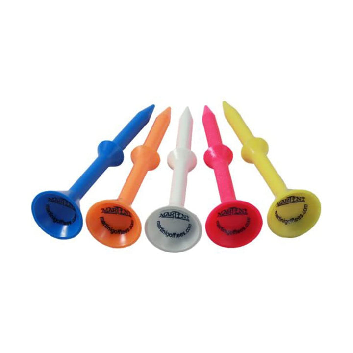 Martini Tees Unisex-Erwachsene Martini Step-Up Golf-Tees, 8,9 cm, Mehrfarbig, 5 Stück, Original Vers