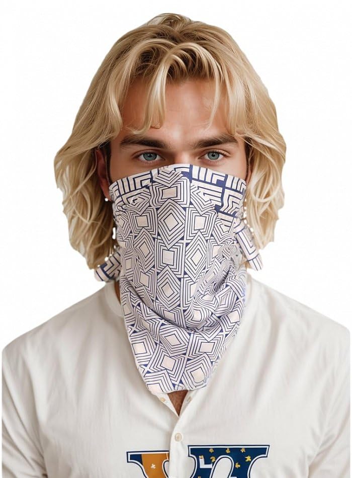 Herr Dame reine Seide Bandana handrolliertes SeidenHalstuch unisex Nickituch 53/53 cm, handgerollter