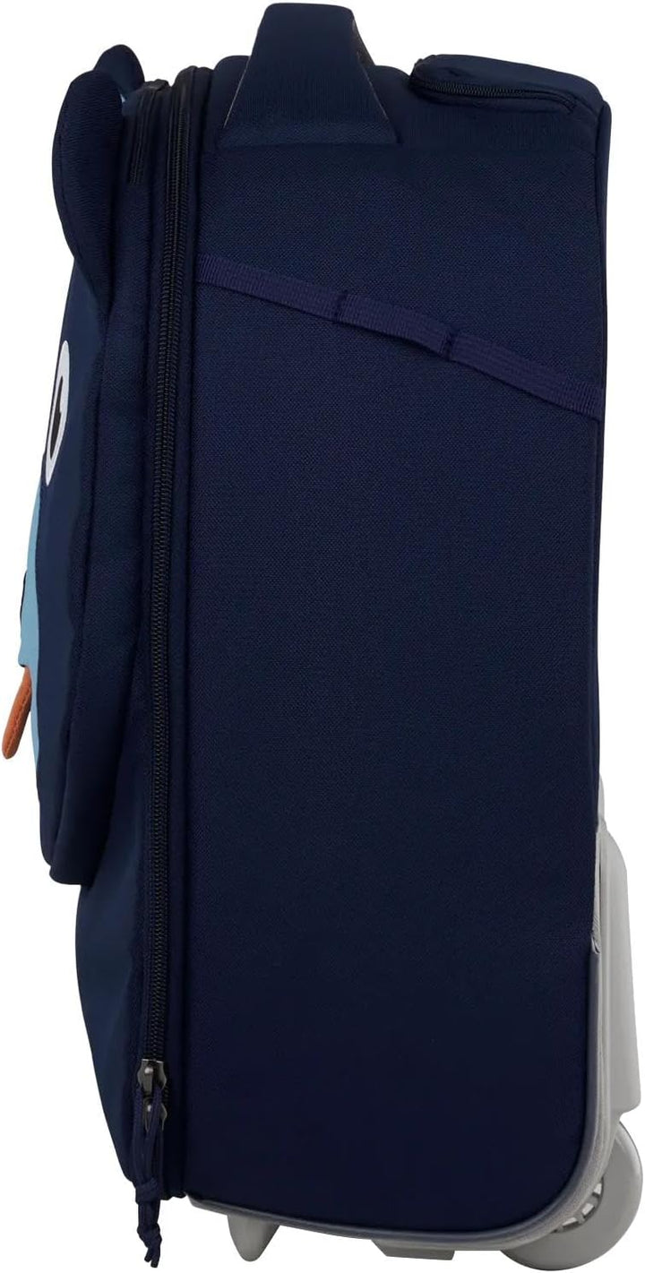 Affenzahn Kinderkoffer fürs Handgepäck, Kindertrolley zum Reisen Bär - Dunkelblau Einheitsgrösse, Bä