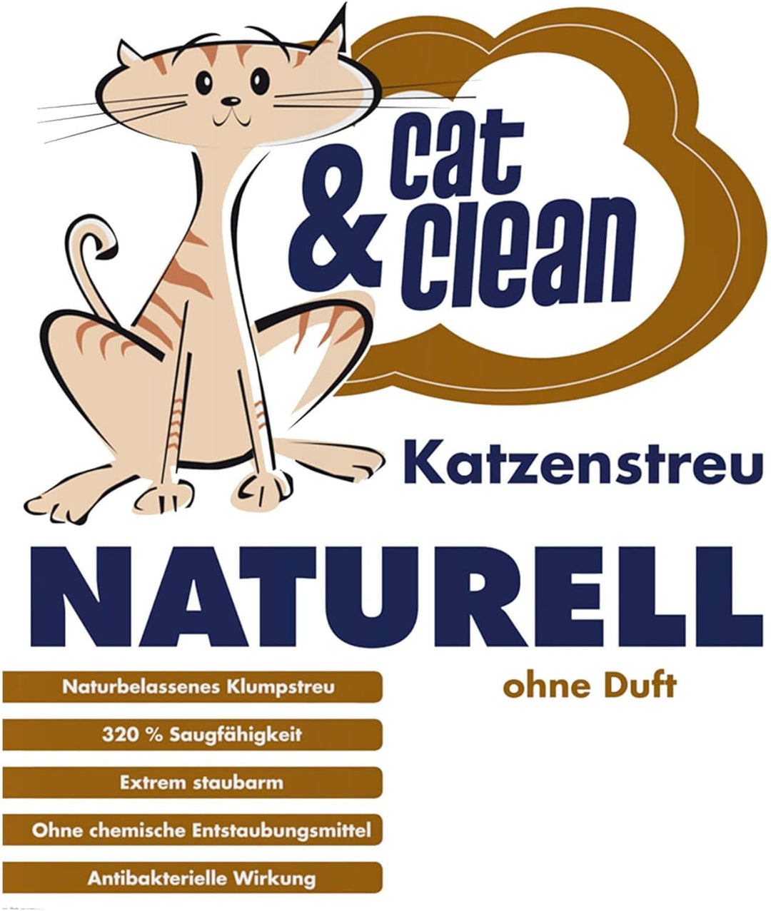 Cat & Clean Katzenstreu Der Extraklasse Klumpendes Einstreu Extrem Saugfähig Naturprodukt Aus Benton