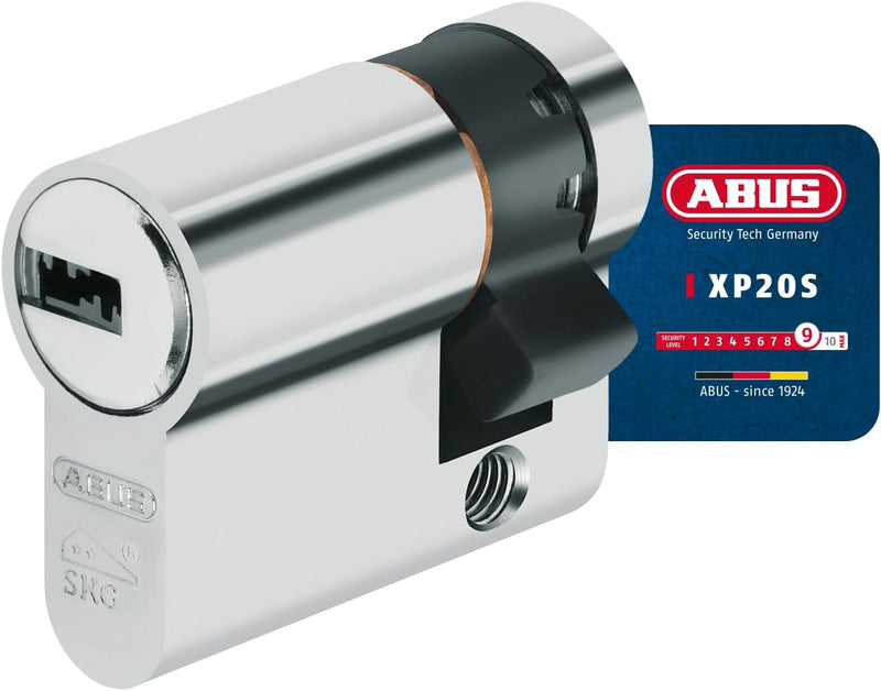 ABUS Profilzylinder XP20SN 10/40 inklusive Sicherungskarte & 3 Schlüsseln, 73711 10/40 mm, 10/40 mm