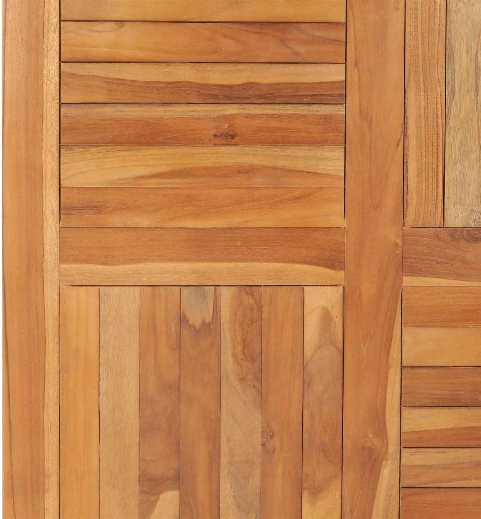 BADJAS Tischplatte Massivholz Teak Quadratisch Schreibtischplatte, DIY Stabile Esstisch, Schreibtisc