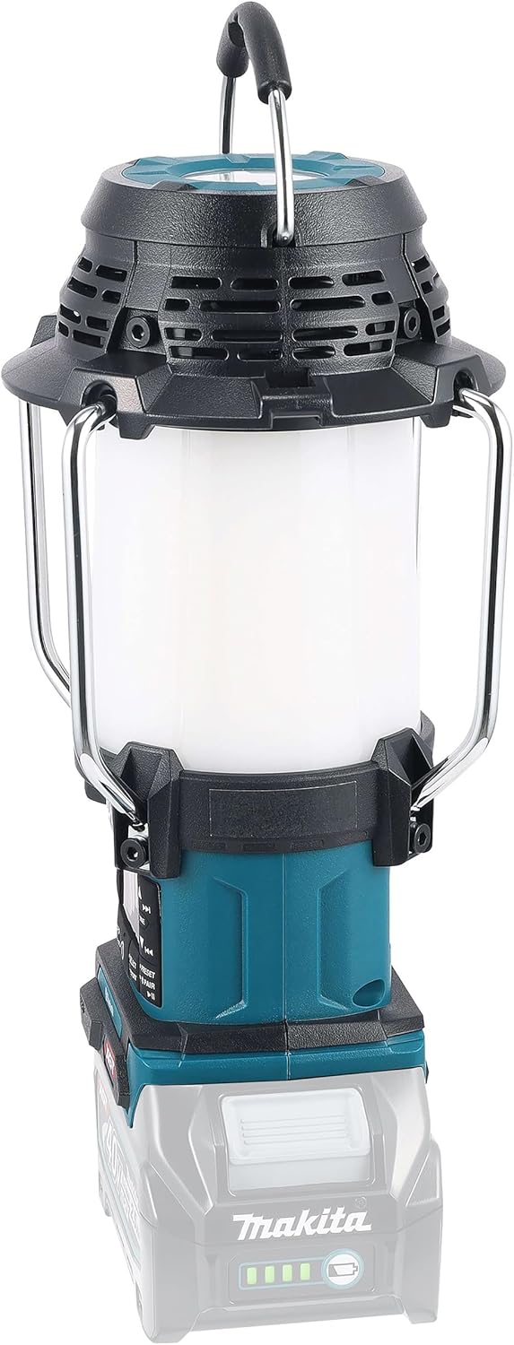 Makita MR009GZ Akku-Radio mit Laterne 40V max. (ohne Akku, ohne Ladegerät), Petrol/Schwarz