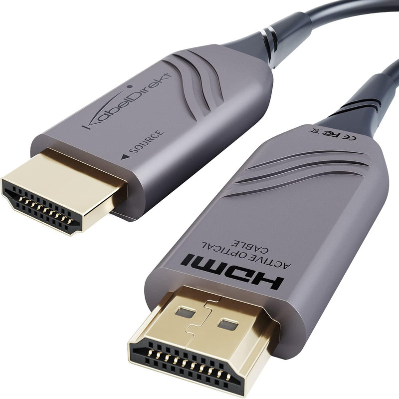 KabelDirekt – Optisches 8K/4K HDMI-2.1-Kabel, Glasfaser-HDMI-Kabel – 10 m lang – von HDMI zertifizie