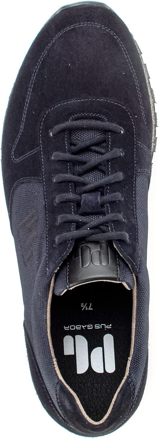 Pius Gabor Herren Sneaker Low,Halbschuhe,zertifiziertes Leder,Wechselfussbett 40.5 EU Blau Midnight,