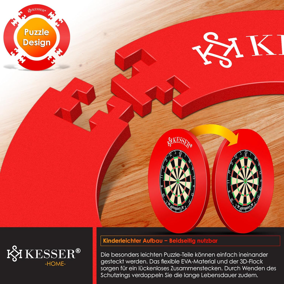 KESSER® Dartscheibe Catchring Schutzring Ø45cm | Auffangring rund Stabiler Wandschutz Zubehör | pass