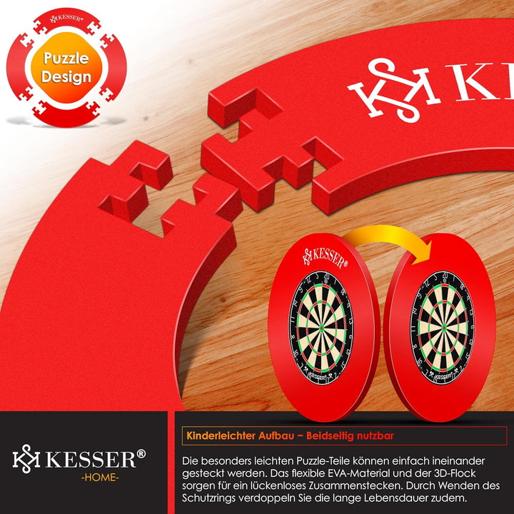 KESSER® Dartscheibe Catchring Schutzring Ø45cm | Auffangring rund Stabiler Wandschutz Zubehör | pass